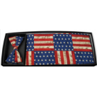American Rustic Flag Cummerbund and Tie Set